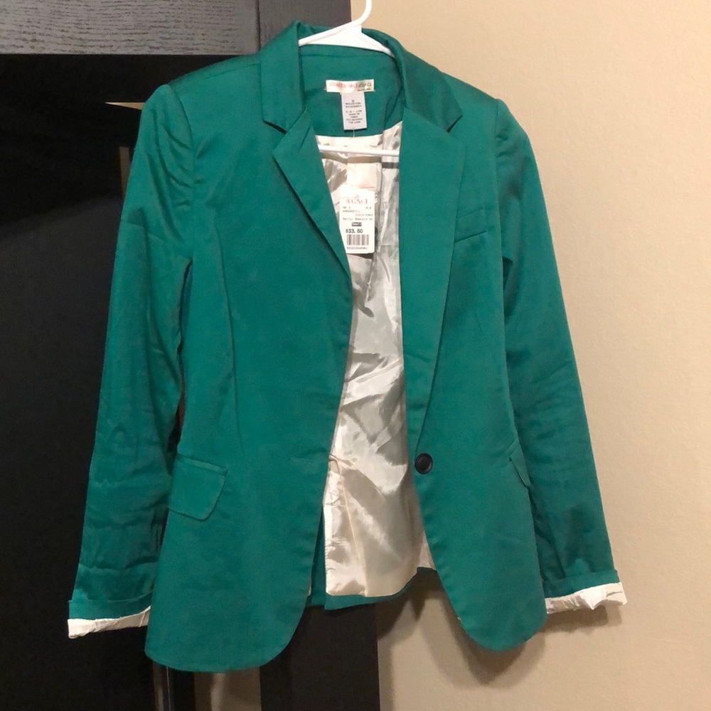 Green blazer